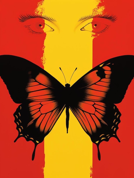 A poster for the butterfly exhibit