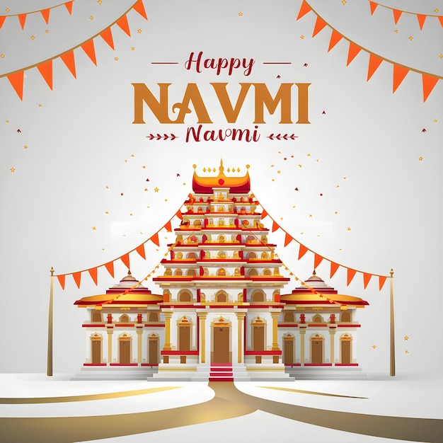 a poster for a celebration called happy navrat