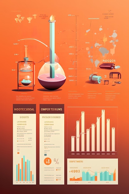 Photo a poster for a chemical test is shown with a bottle of milk.