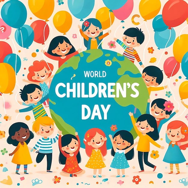 a poster for childrens day is written by childrens day