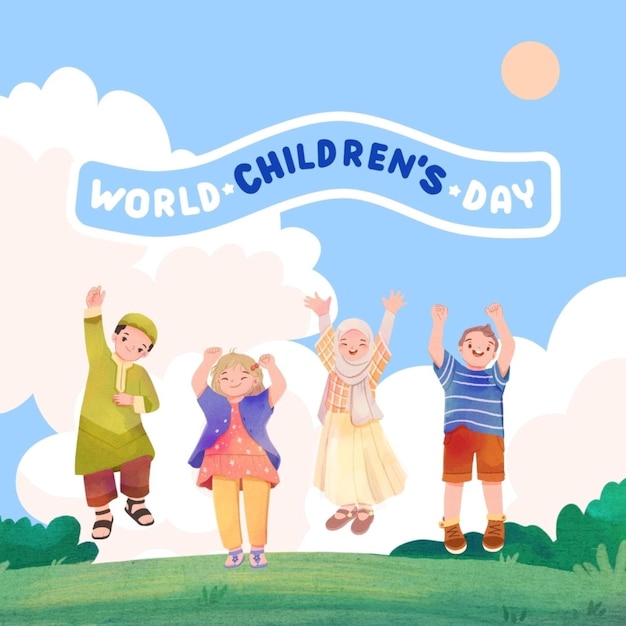 a poster of childrens days day day written by childrens day