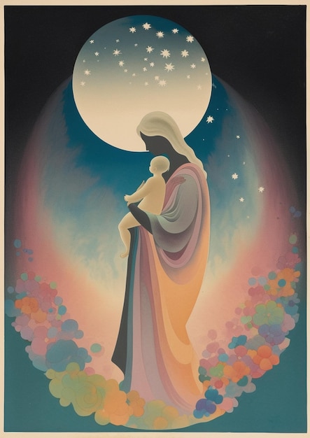 A poster for the christian mother of the moon.