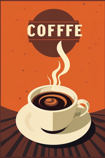 Foto per il caffè con una citazione dal poster del caffè