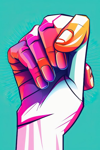 a poster for a comic comic comic comic called a fist.