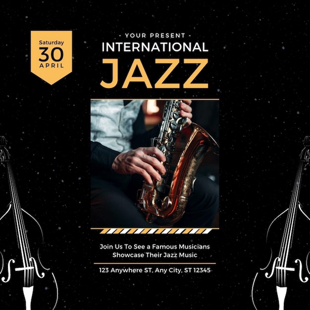 a poster for a concert called jazz band