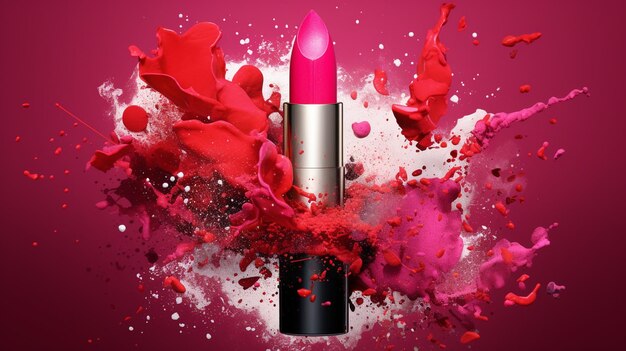 Poster cosmetic lipstick advert