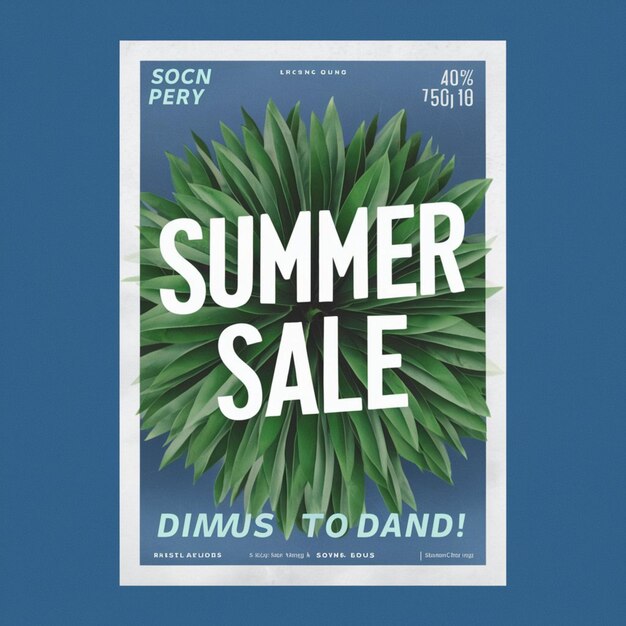 사진 poster design for summer sale