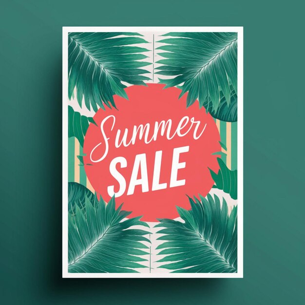 写真 poster design for summer sale