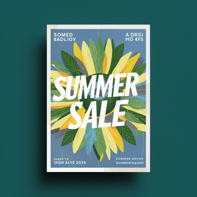 写真 poster design for summer sale