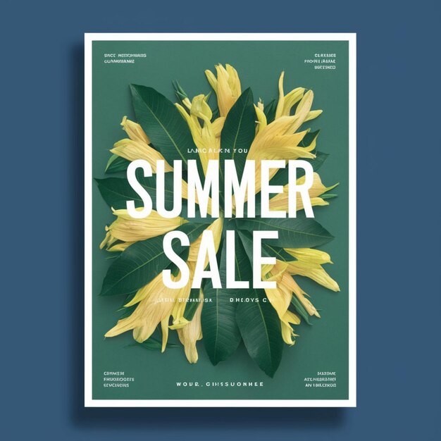 사진 poster design for summer sale