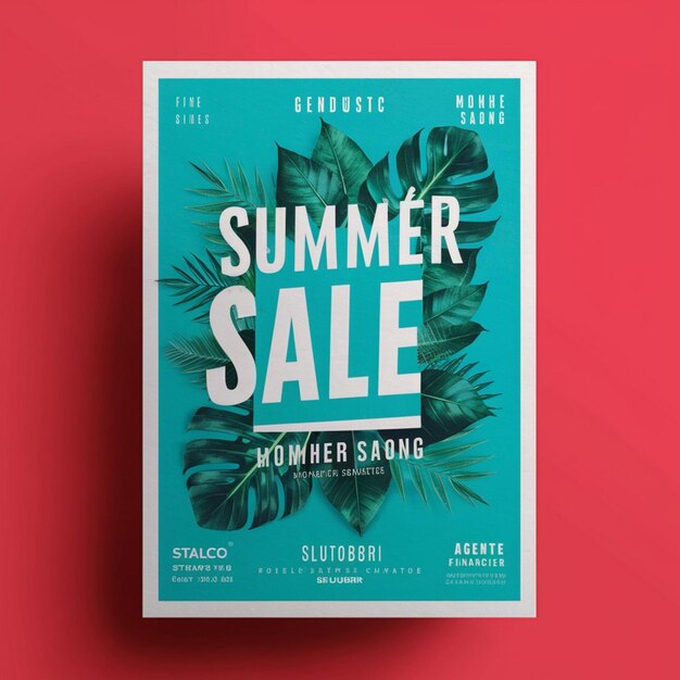 写真 poster design for summer sale