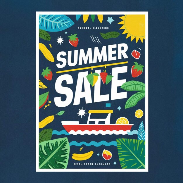 사진 poster design for summer sale