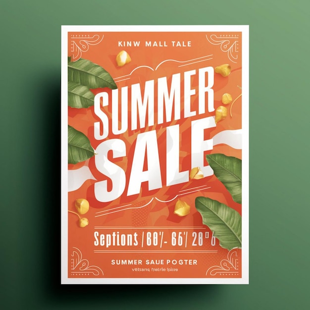 POSTER DESIGN FOR SUMMER SALE