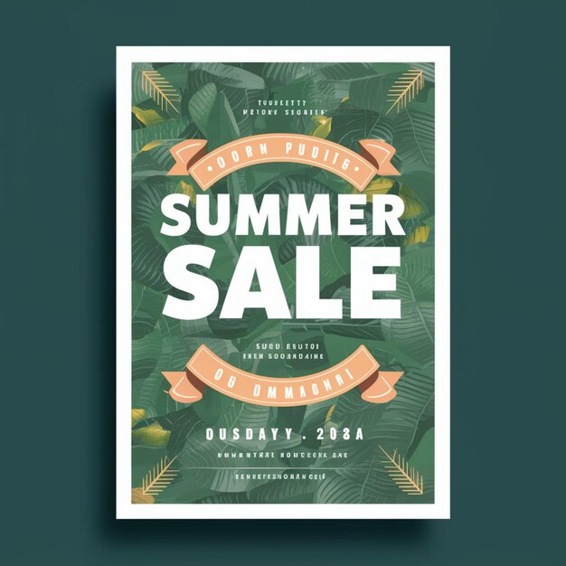 POSTER DESIGN FOR SUMMER SALE