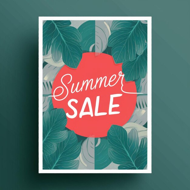 Photo poster design for summer sale