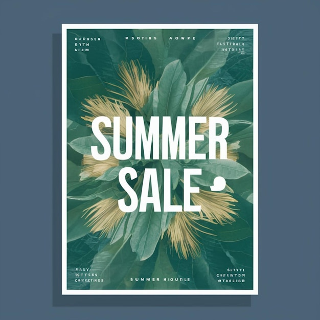 Photo poster design for summer sale