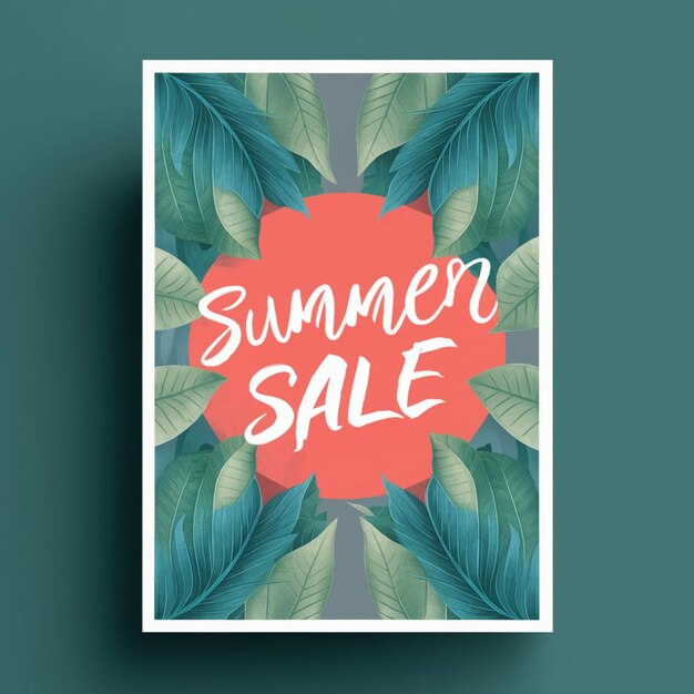 POSTER DESIGN FOR SUMMER SALE