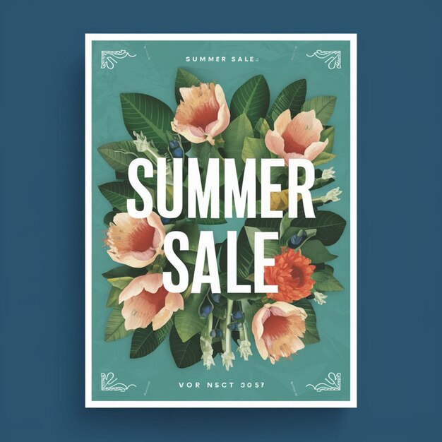 POSTER DESIGN FOR SUMMER SALE