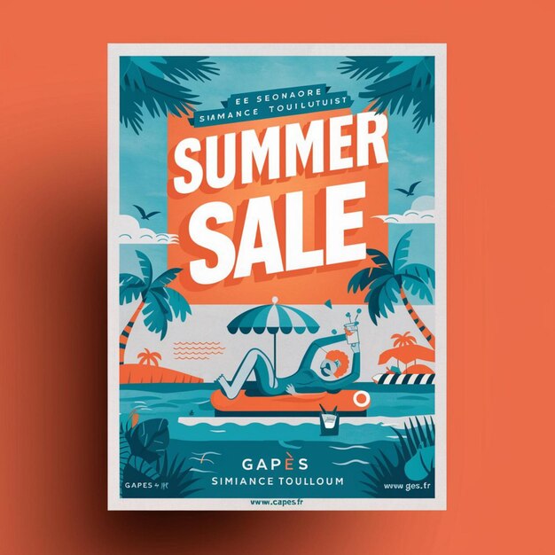 POSTER DESIGN FOR SUMMER SALE