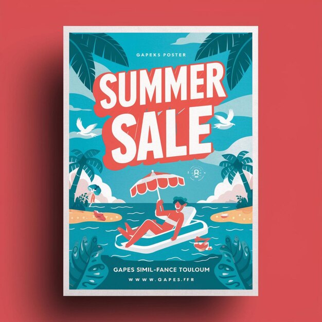 POSTER DESIGN FOR SUMMER SALE