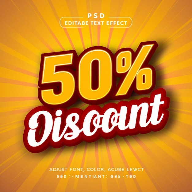 a poster for a discount sale with a yellow background that says discount