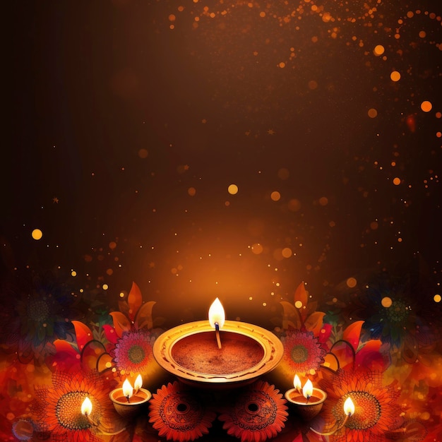 A poster for diwali with a lamp and the word diwali on it