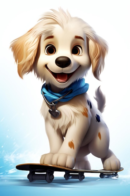 개라는 이름의 강아지를 위한 포스터.