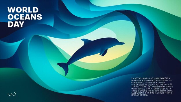 Photo a poster of dolphins and the words dolphins