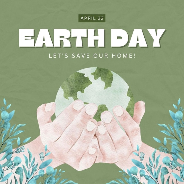 a poster for earth day that says earth day save our house