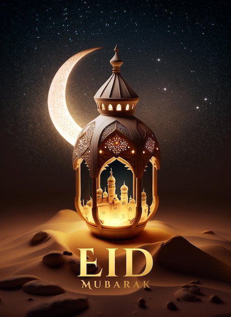 eid al - 포스터는 eid al - adha를 광고합니다.