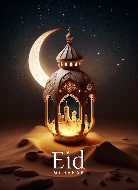 A poster for eid al - advertises eid al - adverts.