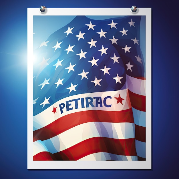 Photo poster election day political election campaign card banner high quality ai generated image