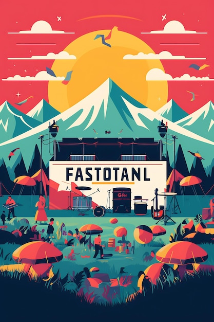 poster for the fast food festival.