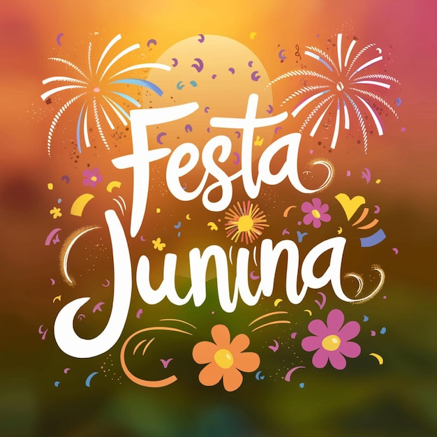 Foto un poster per una festa chiamata happy festival