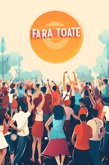 плакат для фестиваля под названием сари.