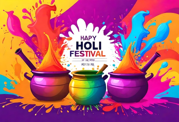 a poster for the festival festival with colorful and colorful art