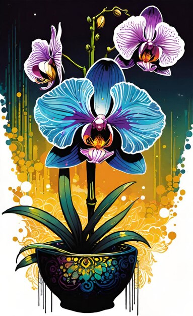 a poster for a flower that says quot orchid quot