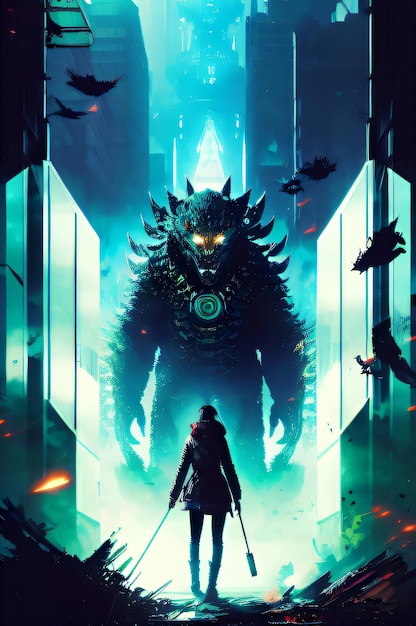 A poster for the game shadow of the colossus