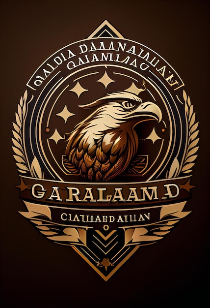 A poster for garbad d with a eagle on it