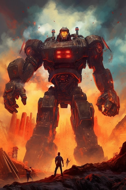 A poster for a giant robot called the giant robot.