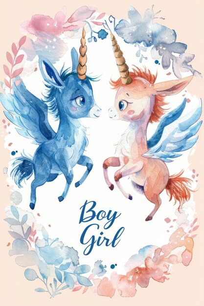 a poster for a girl and her unicorn