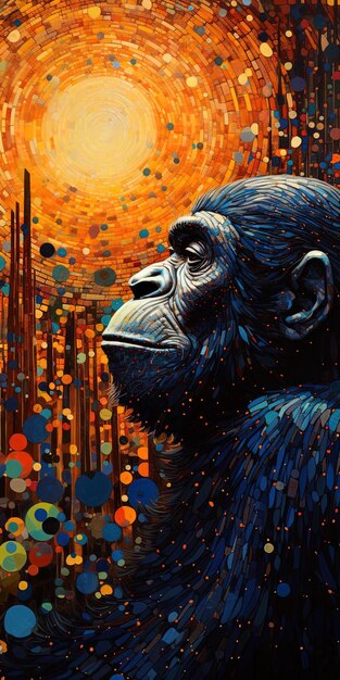 a poster for a gorilla called the planet