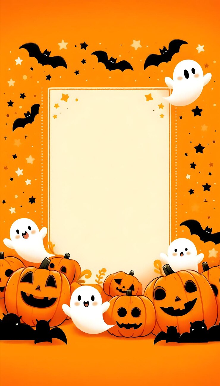 Photo a poster for halloween with a frame that says halloween on it