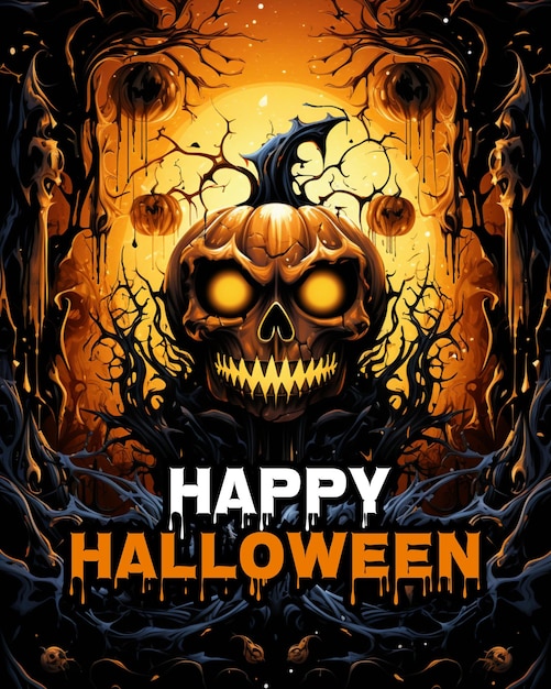 A poster for halloween