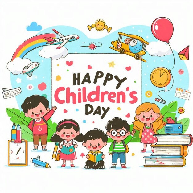 a poster for happy childrens day