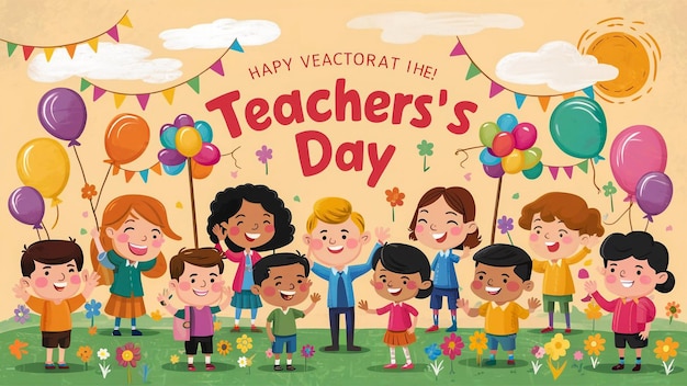 a poster of a happy teachers day day day