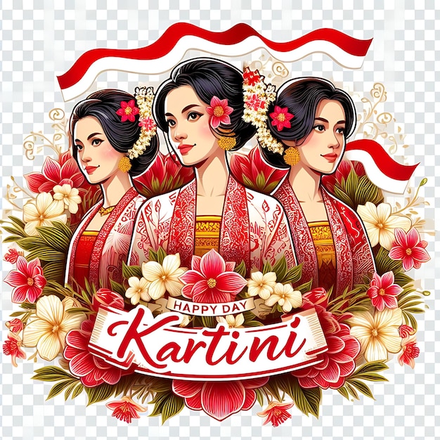 Photo a poster for hari kartini