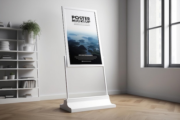 Photo poster holder mockup