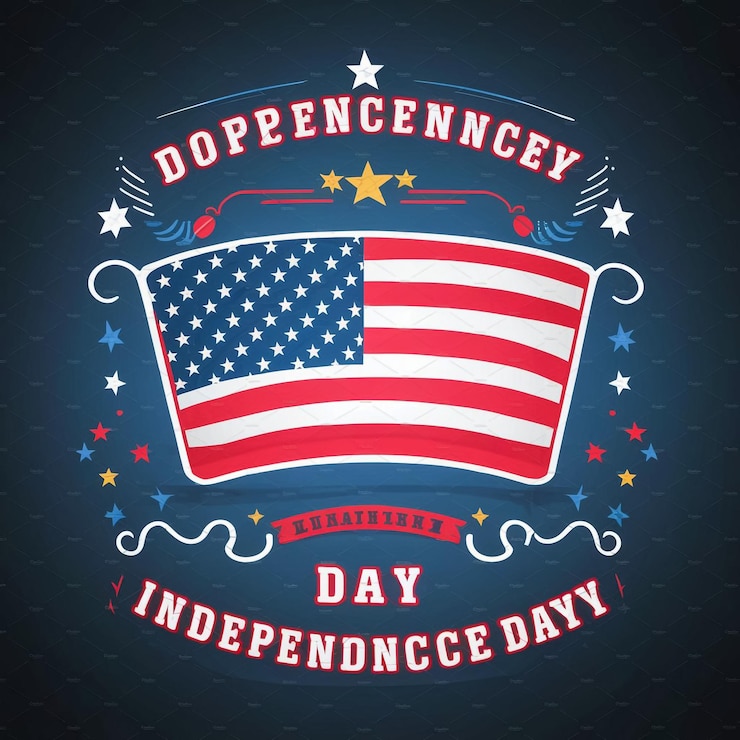 Photo 印有停止獨立日 (stop independence day) 字樣的獨立日海報