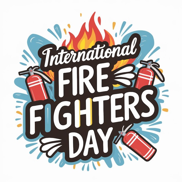 a poster for international fire fighters day with a quote from the international fire day